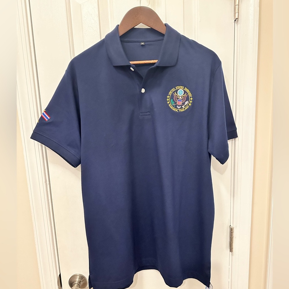 U.S. Embassy Bankok, Thailand 🇹🇭 Polo Shirt / Size: Medium